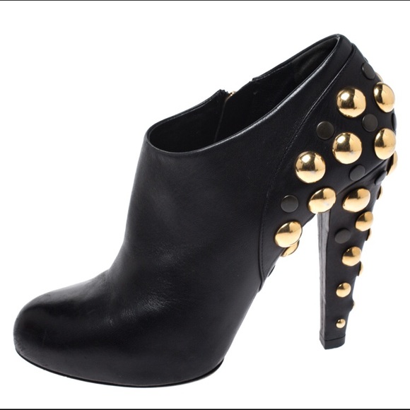 Gucci Shoes - GUCCI Babouska Leather Booties